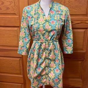 Matilda Jane Patterned Button Up Dress Women’s size small